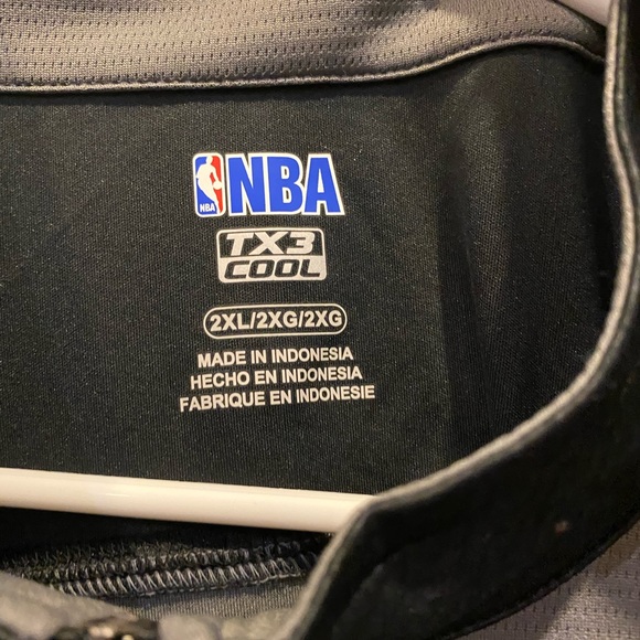 Majestic NBA Brooklyn Nets Gray Black TX3 Cool 2XL - Picture 4 of 5